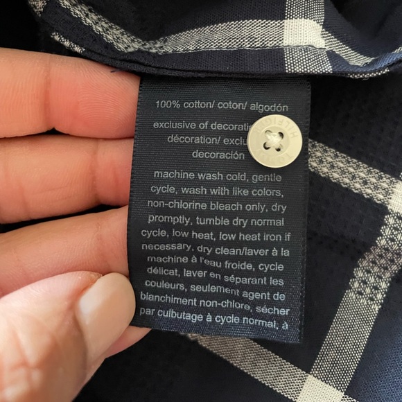 Tommy Hilfiger navy shirt sz M - Picture 6 of 6